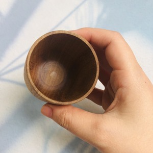 Mini tasse naturelle en bois pour le thé et le café, ustensile de table fabriqué au Vietnam - Product Image 6