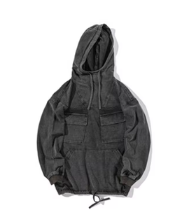 Sudaderas con capucha de logotipo personalizado con bordado de chenilla de lana Polar de 480gsm de alta calidad, sudaderas sin cuerdas de invierno, sudaderas bordadas personalizadas para hombres - Product Image 3