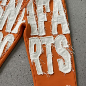 Prix de gros, logo personnalisé, survêtement lourd pour homme, survêtement brodé délavé, vêtements de rue, ensembles de pantalons de survêtement et de sweat-shirts - Product Image 6