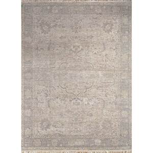 Alfombra Afgana de Lana Tejida a Mano con Diseño de Medallón, Color Marfil, para Uso Doméstico - EA-3112 (Cs-01) - Product Image 1