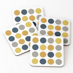 Sous-verres en bois antidérapants imperméables et antidérapants Sous-verres pour le service du thé Ensemble de 4 pièces accessoires de cuisine Sous-verres en résine - Product Image 4