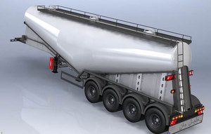 Semirremolque Cisterna para Cemento Tipo V de 40 M3, 6001-14000 kg - Product Image 3