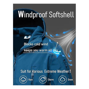 Veste softshell pour hommes coupe confortable dernière arrivée pour l'hiver utilisation extérieure OEM vente en gros personnalisé - Product Image 5