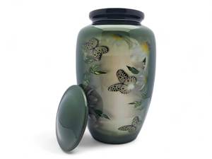 Urna de mariposa de cremación para cenizas, urna funeraria conmemorativa hecha a mano para cenizas humanas, urna grande de 10 "con capacidad de hasta 200 libras - Product Image 5