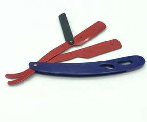 Cuchilla de afeitar de barbero de borde recto, cuchilla de afeitar de una sola hoja, regalo de Metal inoxidable para afeitado cercano, recto profesional para hombres - Product Image 3