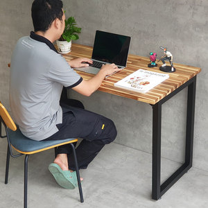 Acacia Wood <b>Foldable</b> Computer <b>Desk</b> for Home Office 25mm Thick 120x60cm Simple Design with Drawer - Product Image 2