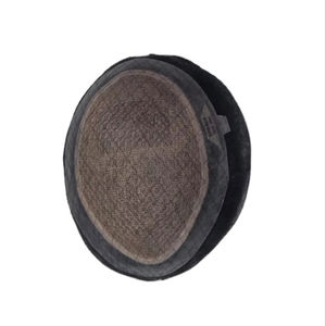 Perruque toupet Miraje Model Taz BD en cheveux humains Remy indiens avec une densité de 100%, vague profonde naturelle et vague corporelle, base en dentelle PU - Product Image 5