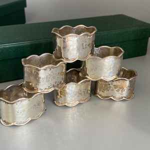 Ronds de serviette en rotin Décor de table en osier Ronds de serviette élégants pour table à manger - Product Image 2