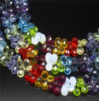 Perles facettées en forme de cœur 7x10mm en Saphir, Rubis, Tanzanite, Iolite, Topaze, Quartz, fil complet de 8 pouces, certifiées par un tiers pour la joaillerie