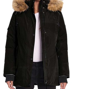 Nga Tùy Chỉnh Phong Cách Mới Của Phụ Nữ Parkas Rắn Màu Áo Khoác Mùa Đông Với Lông Mui Xe Phụ Nữ Thanh Lịch Thời Trang Parka Áo Khoác Lông Cừu Mỏng Tops - Product Image 1