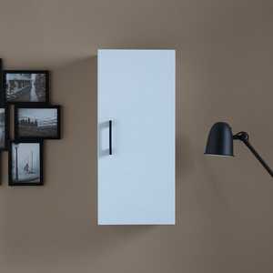 Reversible Door <b>Bathroom</b> <b>Cabinet</b> with Ravenna Handle White & Black Export Bath & Toilet Supplies - Product Image 2