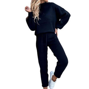 Vente en gros de survêtements pour femmes 100% coton personnalisés, survêtements de haute qualité pour femmes, logo personnalisé en quantité, survêtement OEM pour filles tendance - Product Image 4
