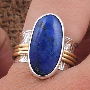 Handmade Custom Blue Lapis Lazuli Gemstone <b>Ring</b> Solid 925 Sterling <b>Silver</b> Fashion <b>Rings</b> Manufacturer Direct Wholesale <b>Rings</b> - Product Image 3