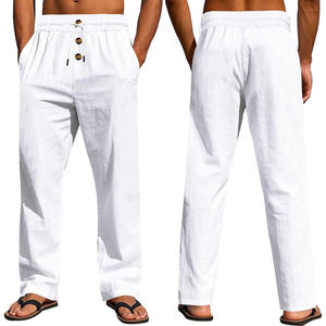 Pantalon d'été pour hommes, style outillage extérieur, mode américaine, pantalon tricoté pour hommes, grande poche, taille moyenne, décontracté, coton solide. - Product Image 5