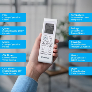 In Stock Daikin® 12,000 BTU Entra 18 SEER2 MiniSplit Heat Pump System R32 230V Inverter Wall Mounted Single Zone Air Conditioner - Product Image 5