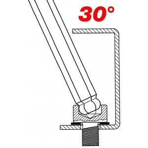 Destornillador de mango en T USAG con cabeza esférica para tornillos TORX, producto de calidad premium - Product Image 2