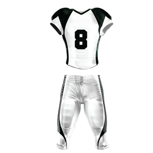 Ensembles de maillots de football américain unisexe de meilleure qualité, uniformes de sport personnalisés, quantité minimale de commande bas sublimés en maille respirante à manches courtes - Product Image 1