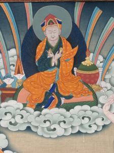 Thangka peint à la main : Guru <span class=keywords><strong>Pema</strong></span> Jungne - Lotus né du lac - Product Image 5