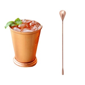 Herramientas de barra Mint Julep Cup Drinkware Calidad Premium Metal Color marrón Mojito Julep Glass Trending Design Use para Club y Bar - Product Image 6