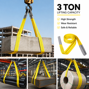Sangle de levage industrielle en polyester double couche 3 tonnes haute résistance – Fabrication expérimentée, export mondial - Product Image 2