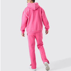 2024 Premium personnalisé hommes Jogging porter fermeture éclair complète à capuche polaire Gym survêtement survêtements XXL grande taille imprimé Logo Technics - Product Image 6