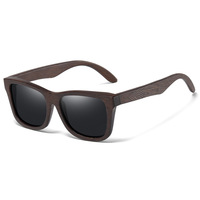 Lunettes rétro en bois sculpté à la main avec verres miroir multicolores