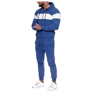 Conjunto Deportivo de Algodón Grueso Estampado para Hombre, con Logotipo Personalizado, Pantalones Deportivos Anchos y Sudadera con Capucha - Product Image 1