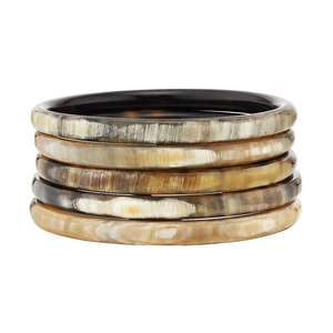 Bracelet jonc de couleur corne naturelle fait à la main corne designable indienne meilleure pierre de perle d'amour pour les cadeaux - Product Image 1