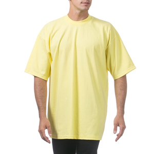 T-shirts graphiques surdimensionnés pour hommes et femmes, hauts d'été à manches amples, t-shirts jaunes surdimensionnés en microfibre - Product Image 2