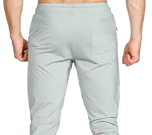 New 2026 Fashion Lightweight Custom Jogger Pants Track Sweatpants Polyester/Cotton Fleece <b>Grey</b> Men Casual Wear - Product Image 6