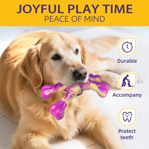 Juguete Masticable Resistente para Mascotas, Juguete de Nailon con Forma de Cuerno de Buey, Resistente <span class=keywords><strong>a</strong></span> Mordeduras, Indestructible, para Perros Mordedores Agresivos - Product Image 2