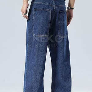 Pantalones holgados de alta calidad para hombre, 100% de algodón, ecológicos, transpirables, de secado rápido, ligeros, de lona, patrón recto, cintura media, nuevo - Product Image 3