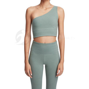 Entraînement sans couture solide femmes Fitness costume ensembles Spandex/Polyester séchage rapide Gym Yoga ensemble avec taille élastique marque privée - Product Image 4