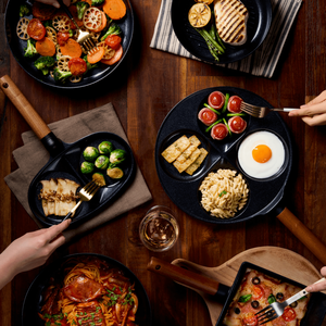 TrueCook Premium Ceramic <b>Cookware</b> <b>Set</b> 8 Types IH Induction With Canadian Maple Wood Handle - Product Image 4