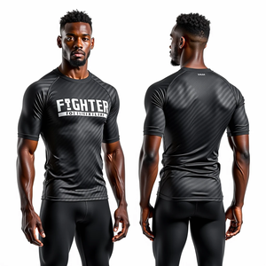 Rash Guards BJJ personnalisés fabricant impression par sublimation Premium Rash Guards MMA durables idéaux pour la salle de sport et le sparring - Product Image 6