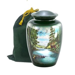 Hand Carved Solid Brass Urn for Human Pet Ashes High Standard Quality <b>Memorial</b> <b>Keepsake</b> Decorative Adult Cremation Urn - Product Image 6