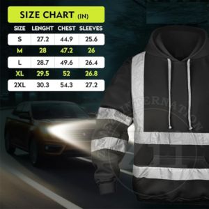 Veste polaire de sécurité bicolore sweat à capuche pour hommes vente populaire polaire lourde vêtements de sécurité sweat à capuche veste en coton - Product Image 5