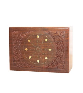 Caja de urna de palisandro para cenizas de mascotas, cremación de madera, urnas funerarias decorativas, urnas de recuerdo para cenizas de gatos y perros, hechas a mano - Product Image 5