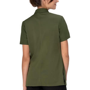 Camisas de negocios de manga corta para mujer Logotipo personalizado Impresión Bordado para uniformes de trabajo Blusa de oficina Proveedor de fábrica - Product Image 5