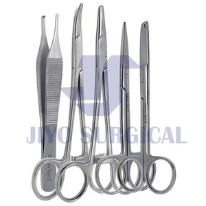 Kit de Dissection chirurgicale de 5 instruments avec tampon de suture lames de scalpel chirurgical aiguille de suture étudiant pratique chirurgicale CE - Product Image 6