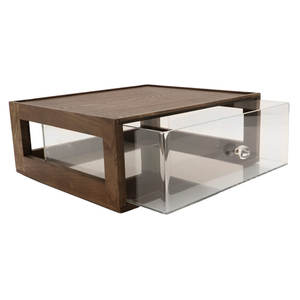 Boîte à pain en bois de qualité supérieure la plus vendue avec tiroir en acrylique dernière conception pour ustensiles de cuisine boîte à pain en bois haute vente 2025 Inde - Product Image 1