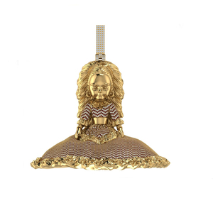 Pendentif Hip Hop Radiant Chic en Argent 925 et Moissanite, Coupe Ronde Brillante VVS2, Bijou de Luxe Tendance, Cadeau Spectacle Unisexe pour Fête - Product Image 3