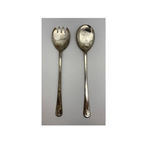 Ensemble cuillère à salade et fourchette en acier pour ustensiles de cuisine et restaurants et à utiliser à la main pour les articles de fête - Product Image 3