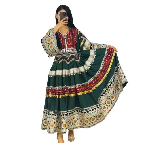 chinese dress ladies Saachi Ladies Flavour Chanderi Afghani Readymade Suit – Kavya Style Plus main image 0