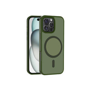 Netzy Premium Shockproof Silicone Cover for iPhone 16 Pro for Magsafe <b>Charging</b> Compatible Matte Back SAFA Sio <b>Case</b> INS Styles - Product Image 2