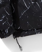 Vestes matelassées réversibles à capuche avec logo personnalisé pour hommes, manteau en duvet matelassé brillant, veste d'hiver surdimensionnée, épaisse et brillante