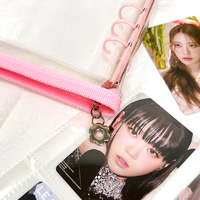 Reliure pour photocards Kpop en PVC pailleté, feuilles mobiles, 6 anneaux, format A5 large, avec pochettes de 4 pouces pour photos