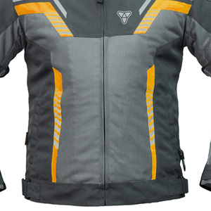 Chaqueta corta de verano para hombre, impermeable, construcción textil, tiras reflectantes, diseño de seguridad blindado para motociclismo - Product Image 3