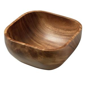 Fabricante de ensaladera de madera Excelente calidad Tazón de servicio de diseñador hecho a mano Tazón de madera clásico con estilo Nueva llegada - Product Image 2