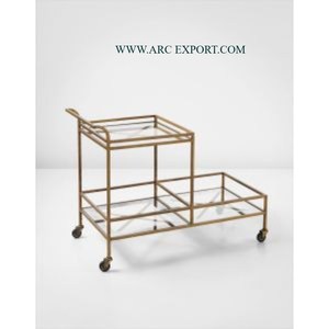 ชั้นวางกระเป๋าข้างเตียงเฟอร์นิเจอร์โลหะเครื่องเงินของตกแต่งบ้านชั้นวางของกระเป๋าเดินทางที่ทันสมัย - Product Image 5